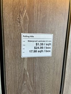 Rolling Hills Waterproof Laminate Flooring 8.3mm
