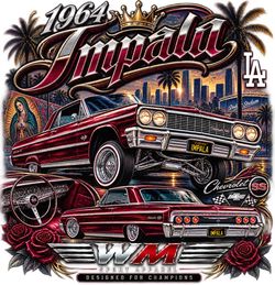 1964 Impala Lowrider Graphic T-Shirt