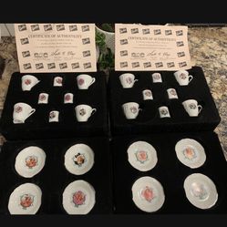 Collector Barbie Tea Sets, with certificates