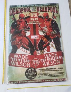 Deadpool Marvel Poster! LIKE NEW--NEVER HUNG OR USED! Large 36" inches x 24" inches