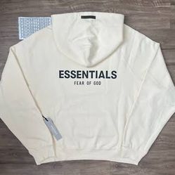 White Essentials Hoodie
