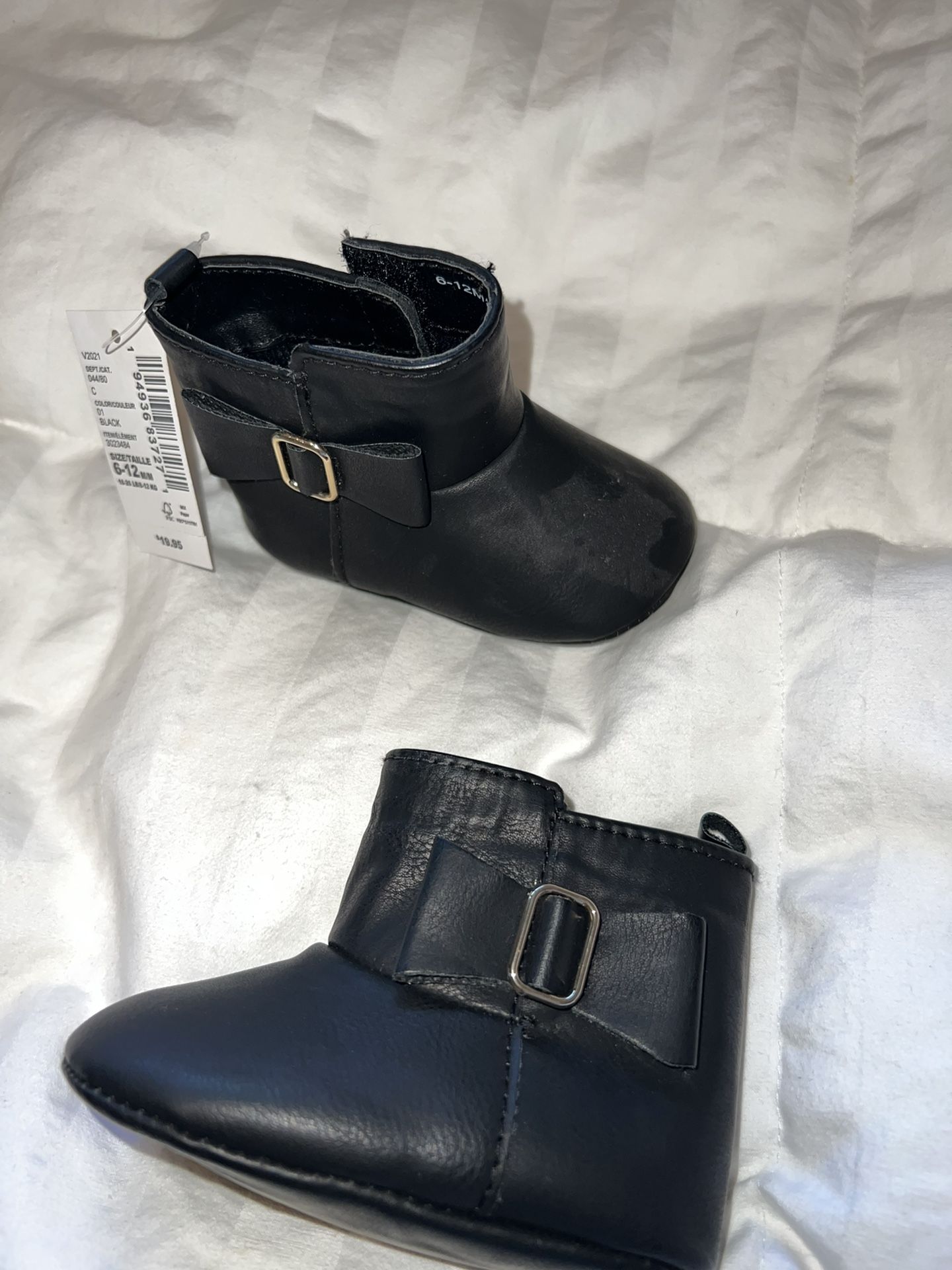 Baby Black Booties 