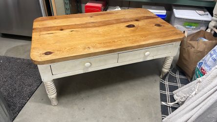 Solid pine coffee table