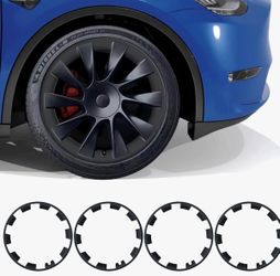 Rayluxe Tesla Model Y Rim Protector Fit 20" Induction Wheels 2020-2024|Wheel Covers 20 inch|ABS Guard Hubcap Cover for Curb Rash Prevention| Model Y A