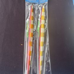 Saltwater Vertical Jig Deep Drop Heavy Build Full Glow Night Bite BKK Hook Hardware Tough 