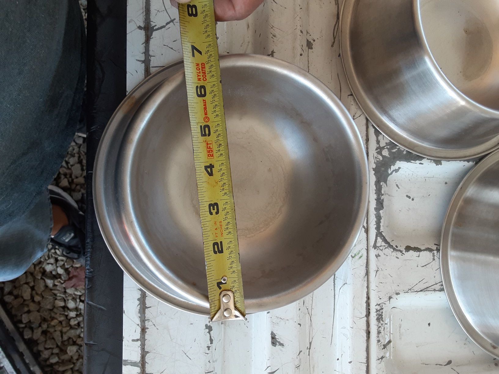 Dog cat water food bowls