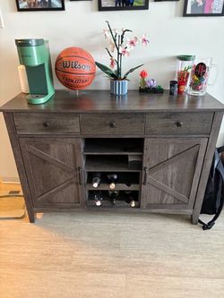 Farmhouse / Rustic Buffet Table – Storage Cabinet