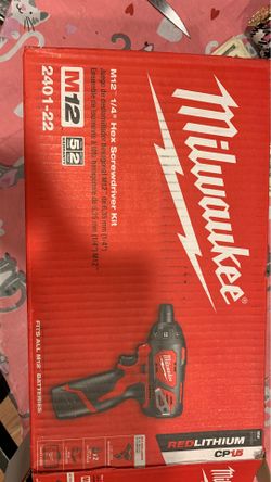 MILWAUKEE M12 1/4 inch HEX SCREWDRIVER TOOL ONLY