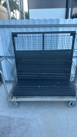 Wire basket shelf