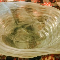 Light Blue Crystal Bowl