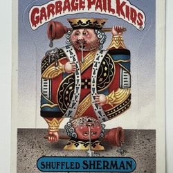 Shuffled Sherman 266B 1987 TOPPS Garbage Pail Kids Authentic Card