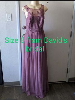 New women’s dress size 8 from David’s bridal