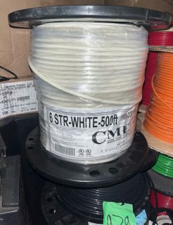 #6 stranded copper wire white 500ft  new roll $330 firm okeechobee or Fort Lauderdale or anywhere in between   Send me your number if you want to make