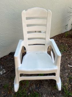 Plastic rocking chair