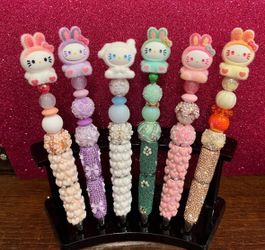 Hello Kitty Beaded Decorative Pens