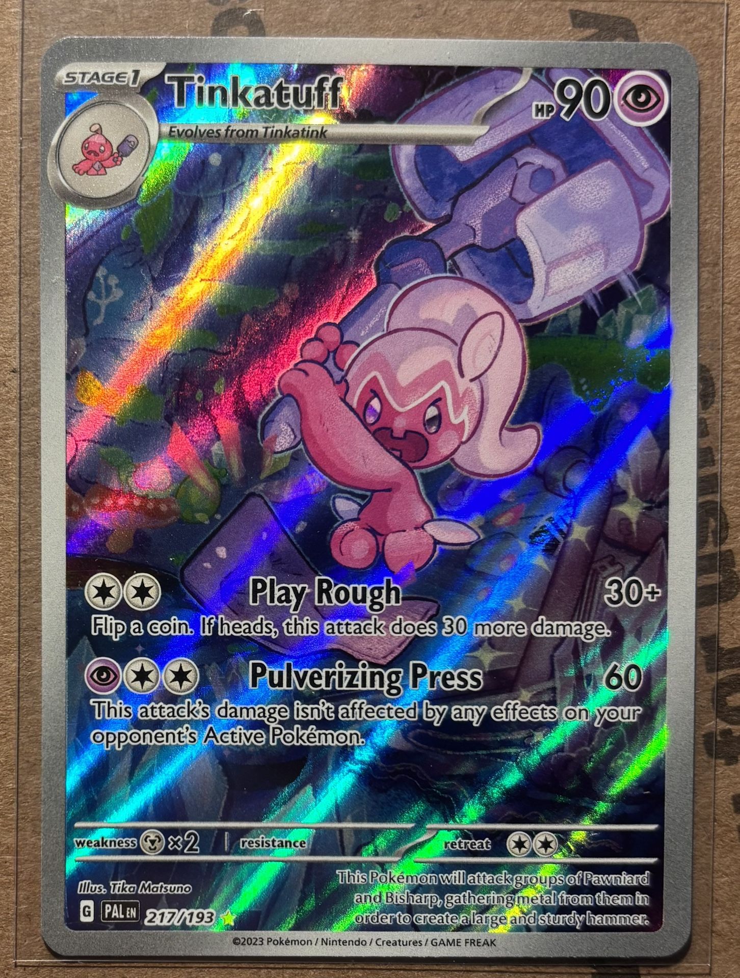 Tinkatuff - 217/193 - SV02: Paldea Evolved (PAL) - Pokémon TCG