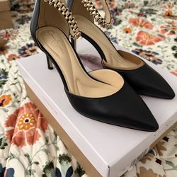 new jessica simpson black high heels size 6M