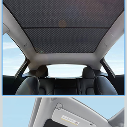 Topfit for Model Y Sunshade Roof Window Insulation UV Rays Protection Sun Shade for Tesla Model Y Heat Blocking Shades 2017-2024