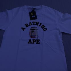 White Bape X Burberry Shirt