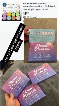 Elvira Shower Steamers Aromatherapy Shower Bombs 6-Pack