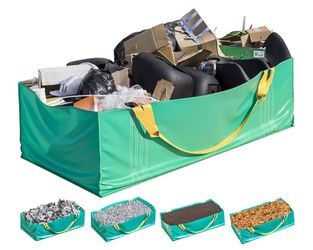 Dumpster Bag for Waste Management, Reusable Yard Waste Container - 1 Pack