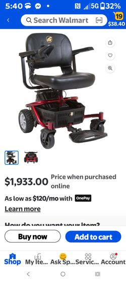 Power mobility wheelchair champion dual motor heavy duty one owner only used for 3 months