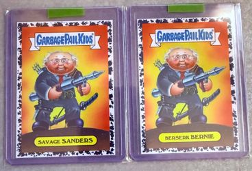 2016 Garbage pail kids American apple pie Berserk Bernie Savage Sanders bruised