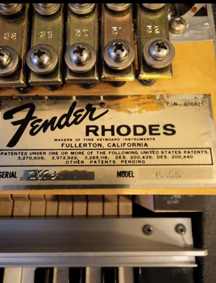 おね Fender Rhodes Piano Bass Silver Top 1973 (Holy Grail Era )
