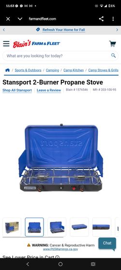 Stansport Blue 3 burner camp stove