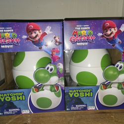 Hatchin yoshi super mario galaxy toy
