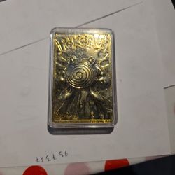 Pokemon Golden Plated Trading Card