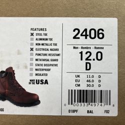 Red Wing Safety Shoes - $150