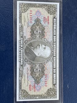 Cinco Cruzeiros Republica Brazil Banknote