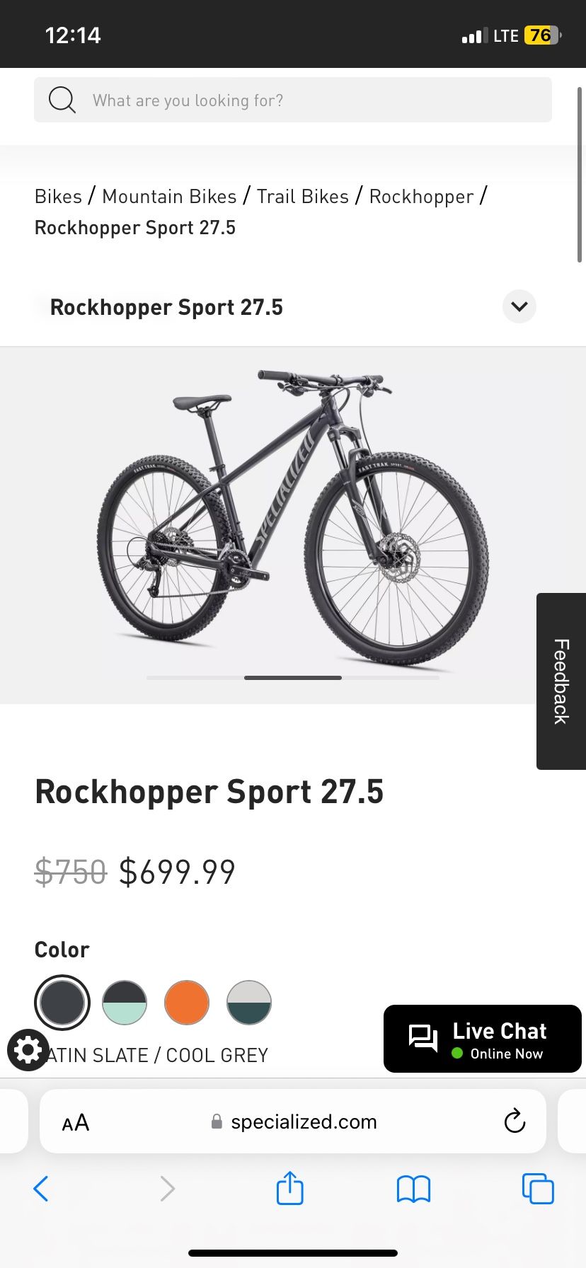 Specialized Rockhopper Sport 27.5