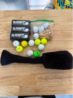 Golf Balls Golf Club Head Cover Tees Lot