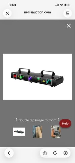 U`King DJ Laser Light, 5 Beam Effect Sound Activated DJ Party Lights RGBYC LED Laser Light Show With DMX Control For Disco Dancing Birthday Bar Stage 