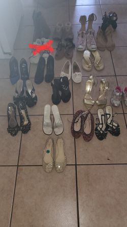 20 pairs of shoes,