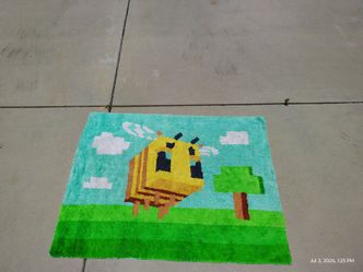 Minecraft Bee Rug