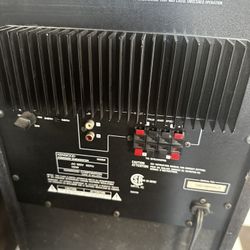 Kenwood Subwoofer plus 2 name brand speakers