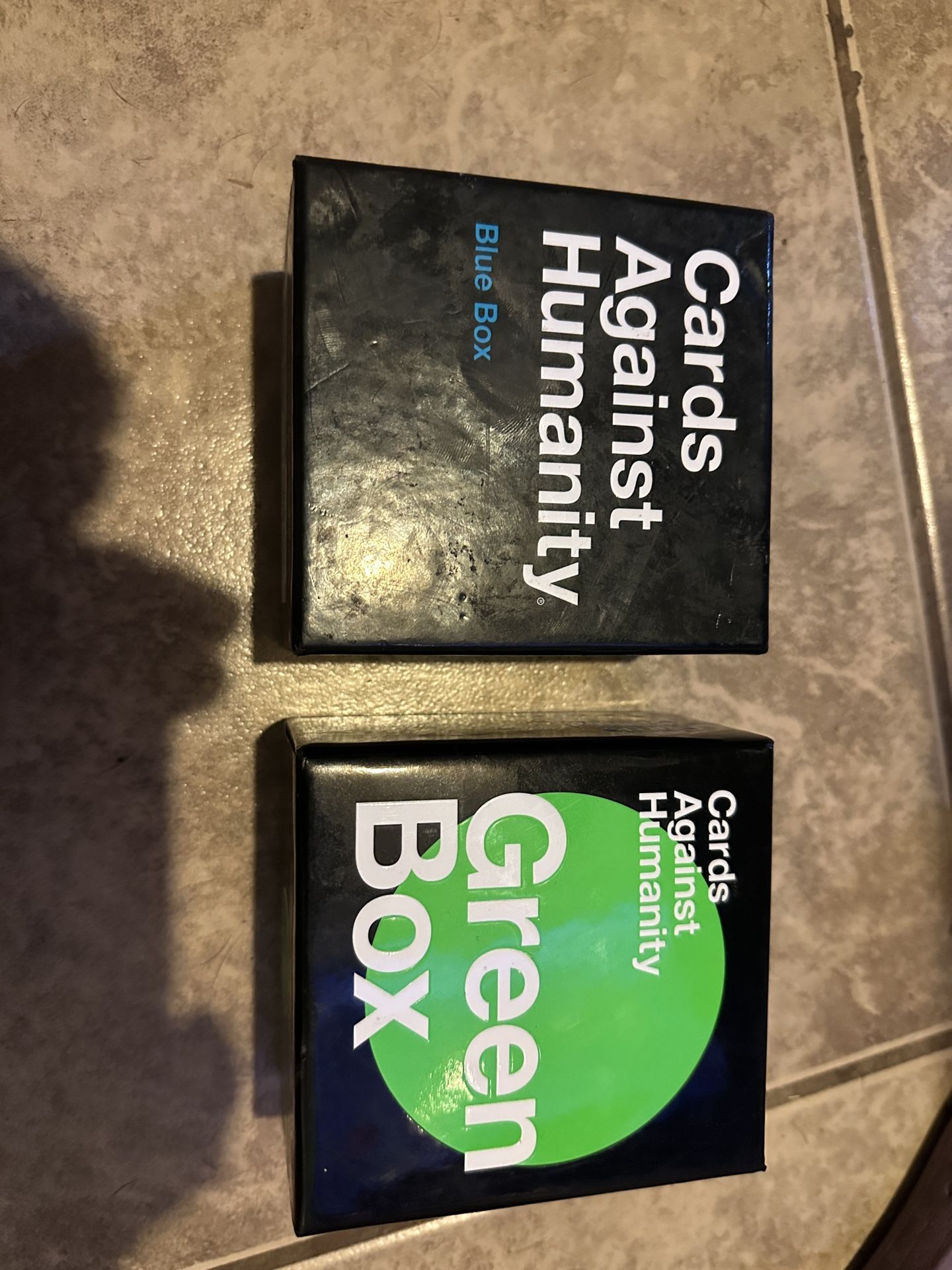 Cards Against Humanity Blue And Green Set.