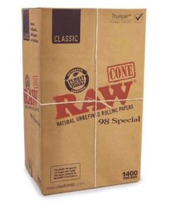 BULK RAW Cones – 1400 Count (Brand New)