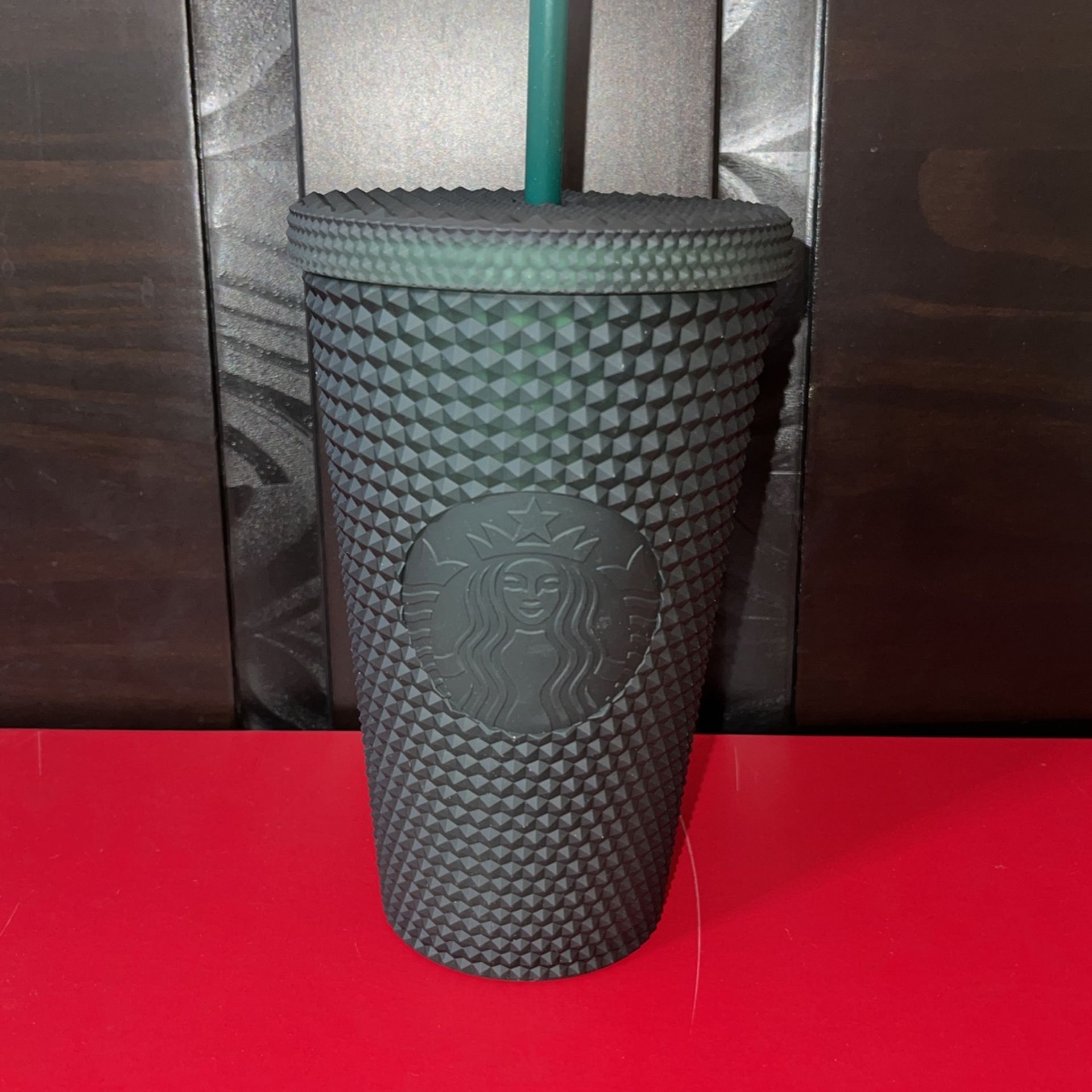 Starbucks Dark Green Jelly Studded Tumbler