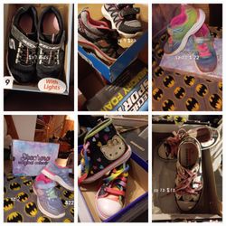 Kids Converse And Sketchers Shoes And Boots