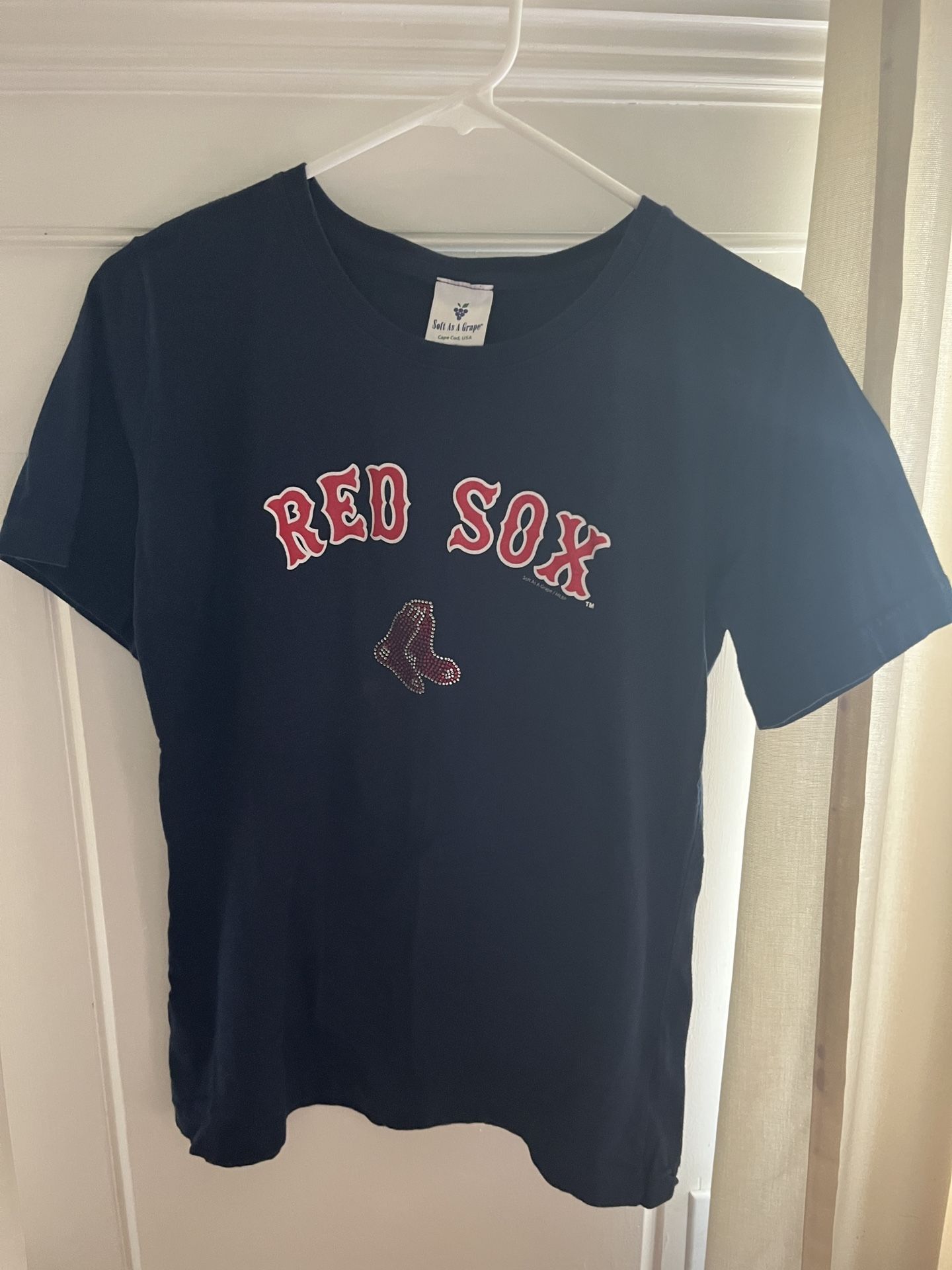Boston Red Sox Soft As A Grape Navy Blue T-Shirt Size M