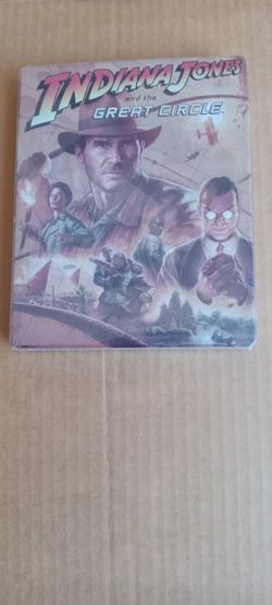 indiana jones great circle custom steelbook no game ps5 xbox brand new 