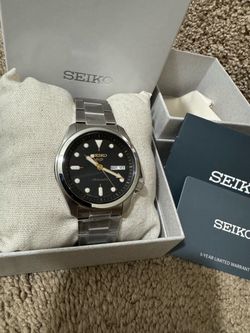 Seiko 5 Automatic SKX Series Black Dial Stainless Steel Men's Watch SRPE57
