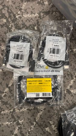 Belkin & StarTech USB-C to DisplayPort Cables