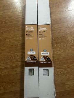 Cordless vinyl blinds