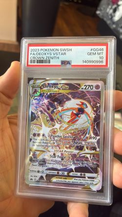 Deoxys #GG46 PSA 10 crown Zenith pokemon