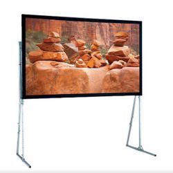 Draper Ultimate Folding 7.5’ X 10’  Screen Projection Screen W/H.D. Legs Used.